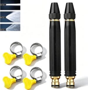 2PCS New Heavy Duty Adjustable Twist Hose Nozzle Jet Nozzle- Free Shipping